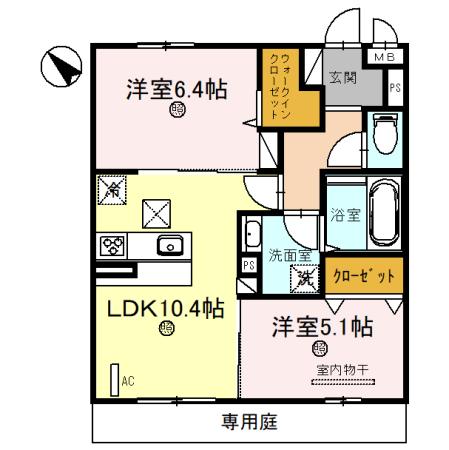 D-room五反田の間取り