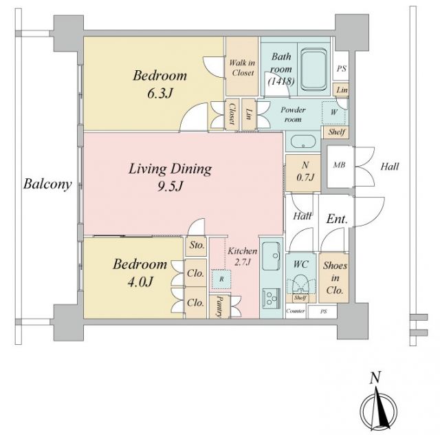 ＬｉｖｅＣａｓａ西台の間取り