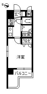 鹿児島市西千石町のマンションの間取り