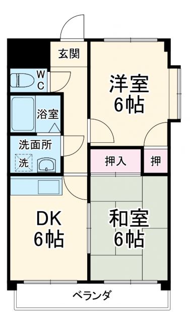 名古屋市中村区鳥居西通のマンションの間取り