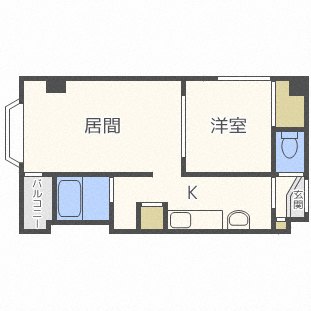 【グレースコート石山通の間取り】