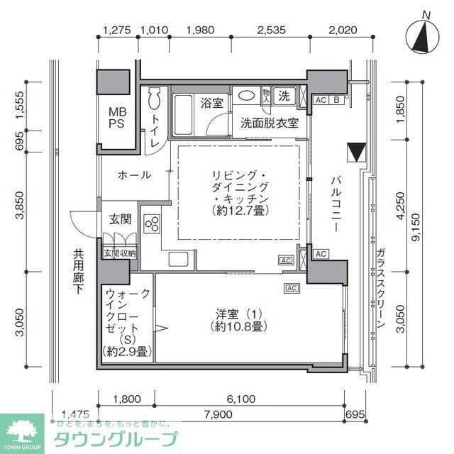 江東区東雲のマンションの間取り