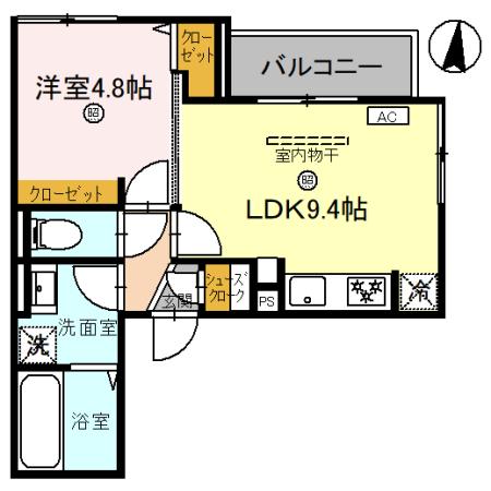 D-Luce黒田-EASTの間取り