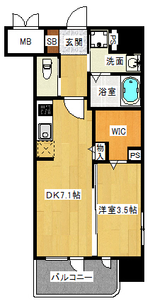 ふぁみ ゆアビコIXの間取り