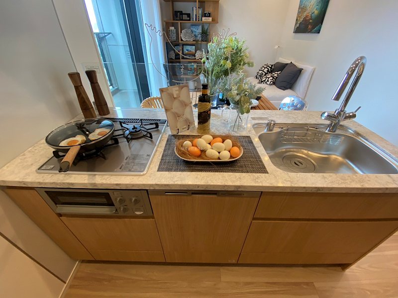 キッチン　モデルルームです。