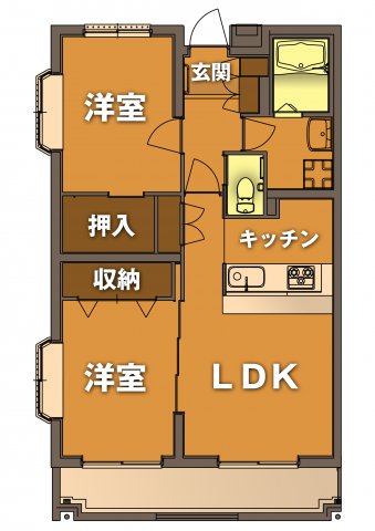 ヴィブレ大原の間取り
