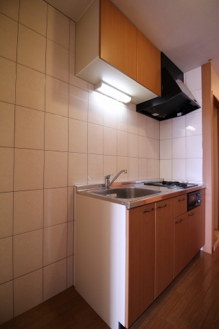 キッチン　ガスコンロ2口付