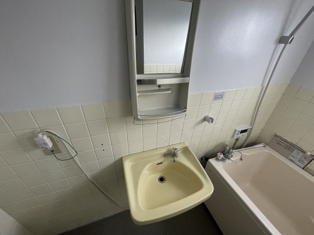 洗面設備　浴室内に洗面台がついてます♪