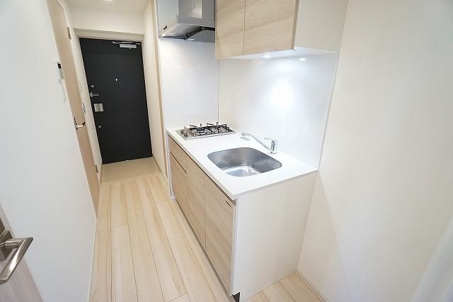 キッチン　コンパクトなキッチンで掃除もラクラク