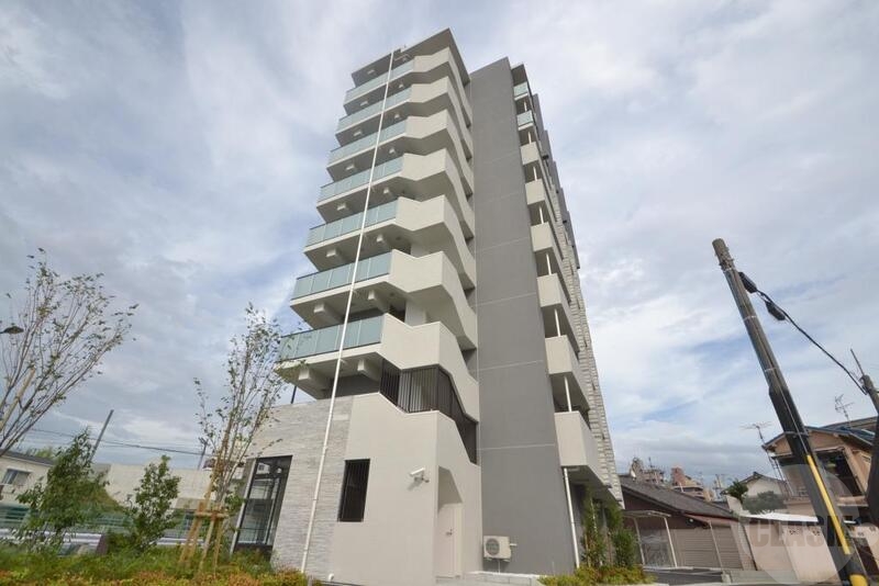 建物外観　現在建築中の、９階建て新築分譲マンションです。