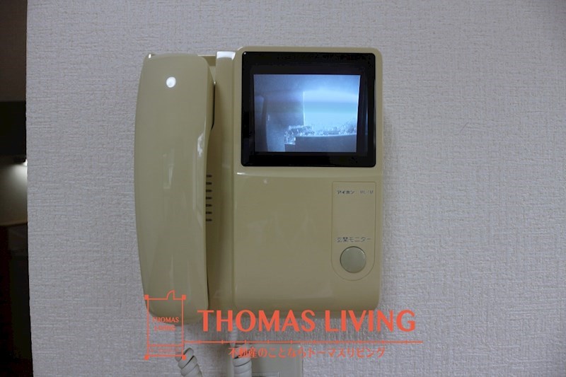セキュリティ　モニター付きインターホン。