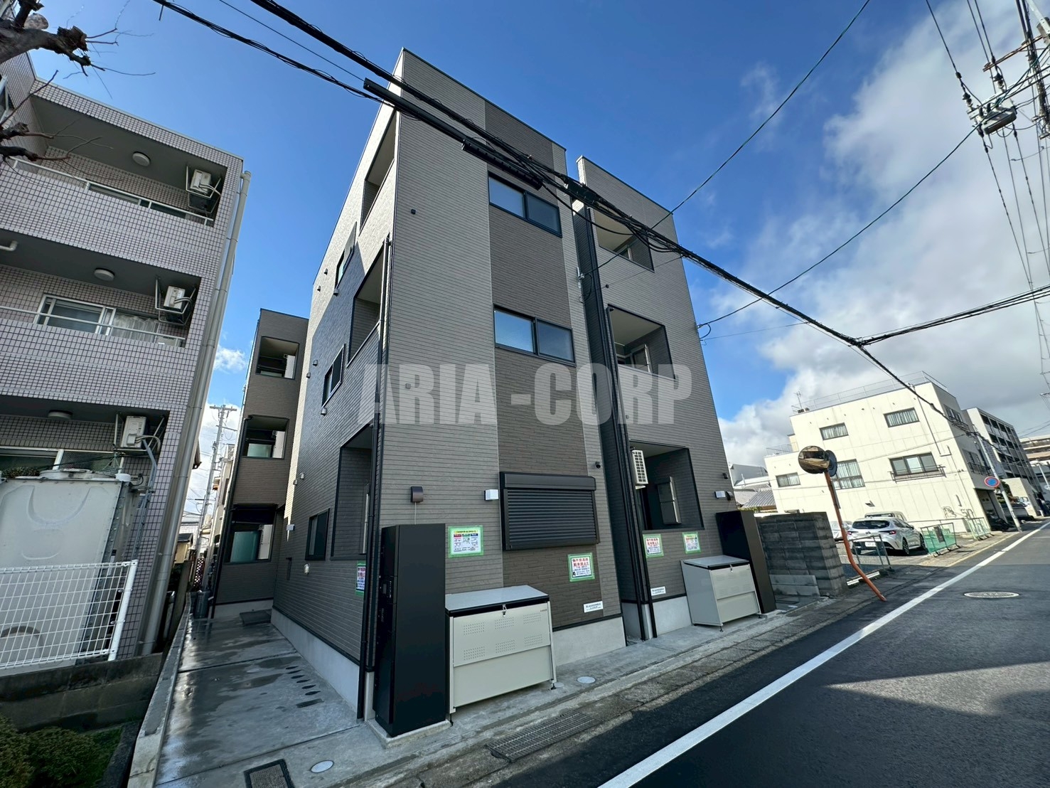 建物外観　2026年完成、大手ハウスメーカー施工のデザイナーズアパート