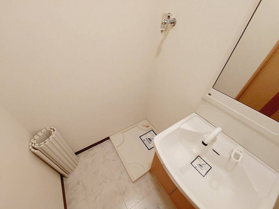 洗面設備　洗濯機置場