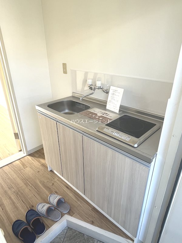 キッチン　１口ＩＨコンロ付のキッチン