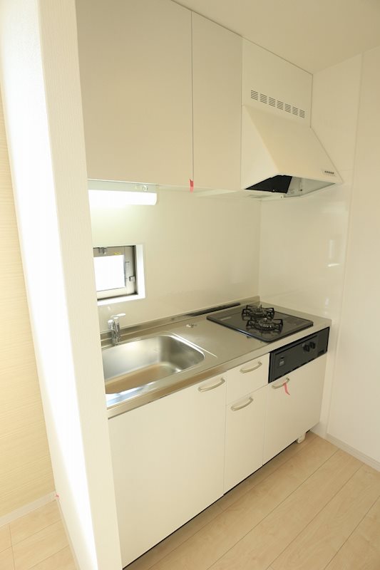 キッチン　2口コンロ完備のキッチン。