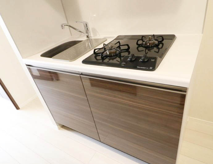 キッチン　★2口コンロ、システムキッチン★