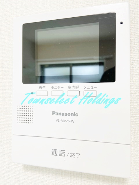 セキュリティ　モニター付きインターホンでセキュリティ安心♪