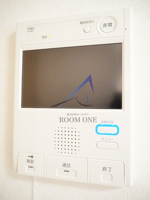 セキュリティ　モニター付きインターホンです。