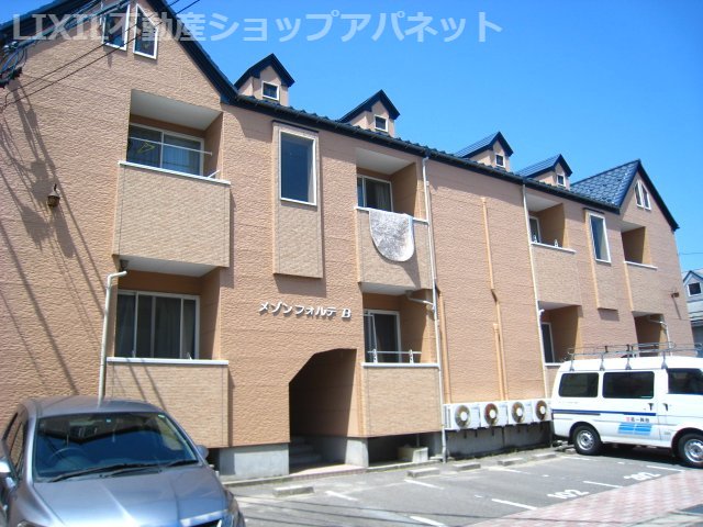 建物外観　2階建てのアパートです！洋風で可愛いですね♪