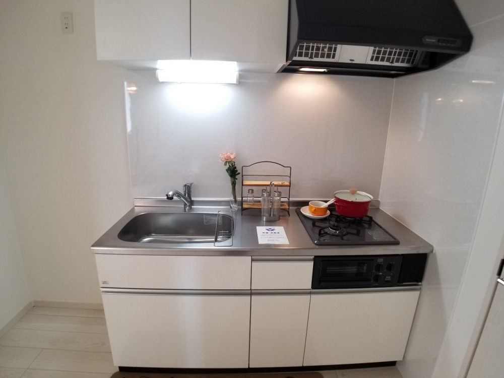 キッチン　同シリーズ物件のモデルルームになります