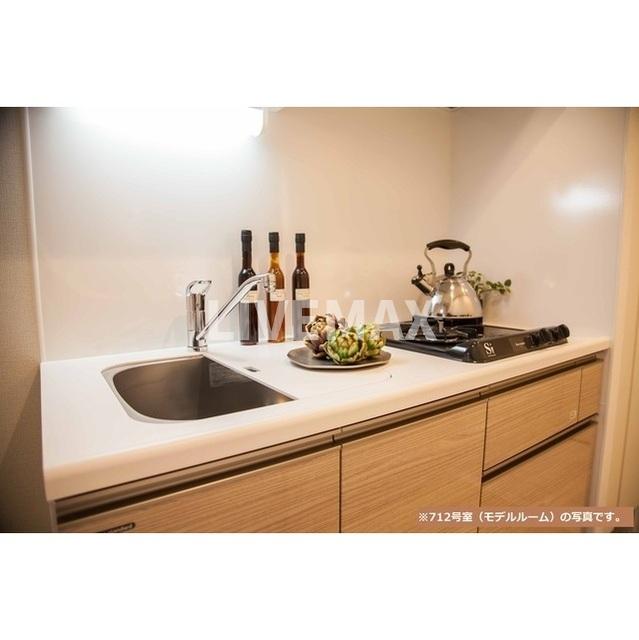キッチン　モデルルーム：小物は付いておりません