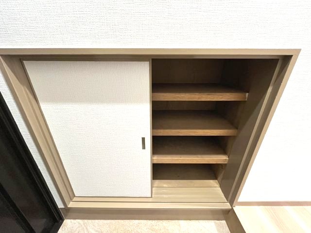 収納　玄関収納があります