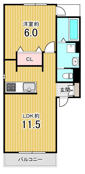 地下鉄烏丸線 北大路駅 徒歩15分 3階建 築11年の間取り写真
