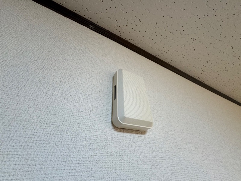 セキュリティ　来客時にはこちらのチャイムが鳴りますよ。