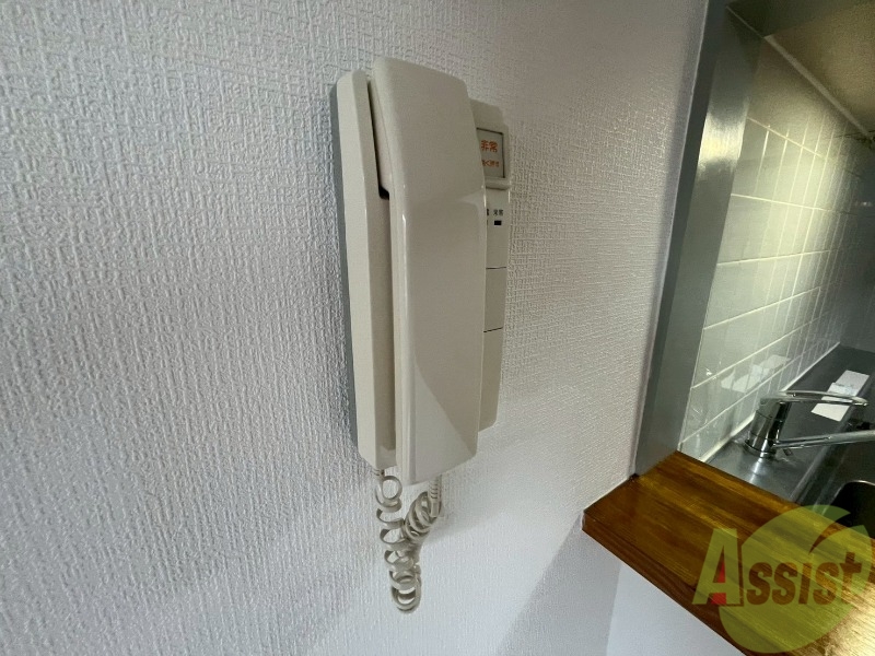 セキュリティ　インターホンです。来客者を確認できるので安心！