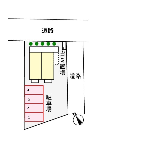駐車場　敷地図