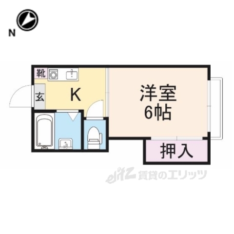 ＪＲ東海道本線 彦根駅 徒歩17分 2階建 築31年の間取り写真