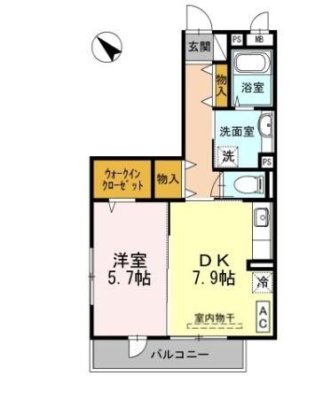 大黒屋ハイツ 三番館の間取り写真