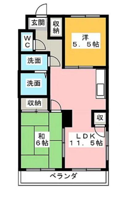 ボナールTONOOKAの間取り写真