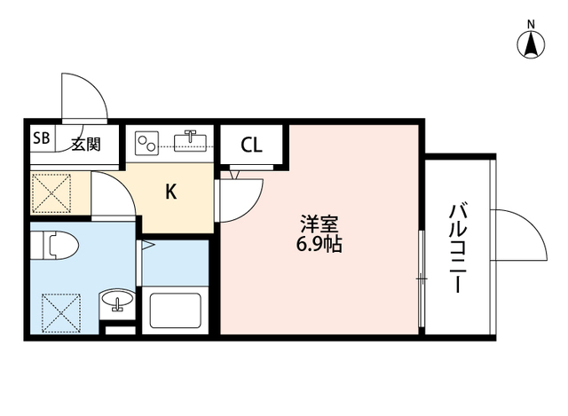 地下鉄今里筋線 今里駅 徒歩10分 3階建 築9年の間取り写真