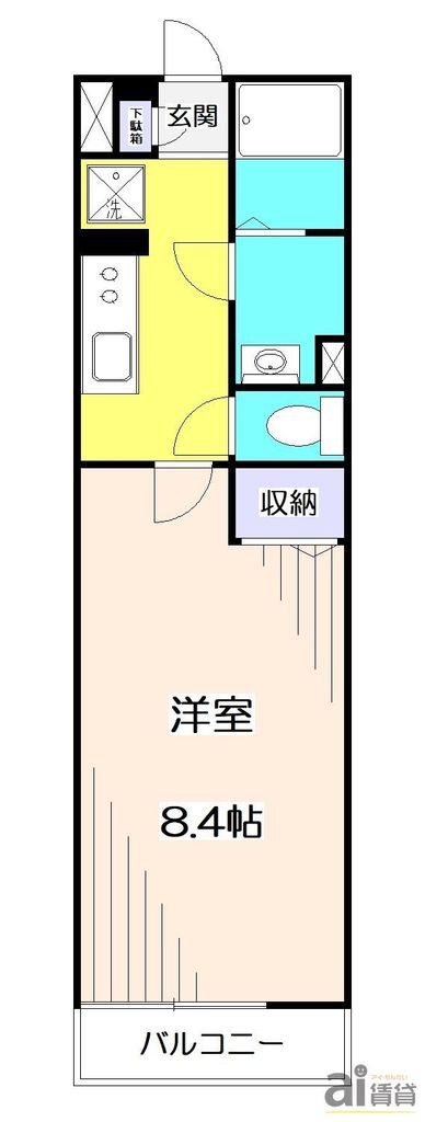西武池袋線 清瀬駅 徒歩5分 3階建 築9年の間取り写真
