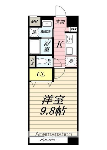 江ノ島電鉄線 石上駅 徒歩1分 3階建 築18年の間取り写真