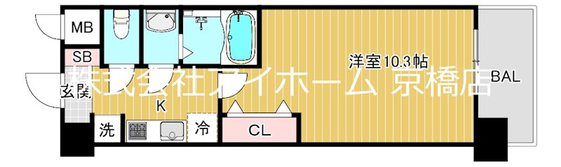 スプランディッド京橋EASTの間取り写真