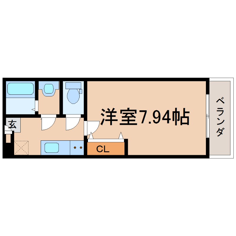 阪神本線 出屋敷駅 徒歩3分 3階建 築8年の間取り写真