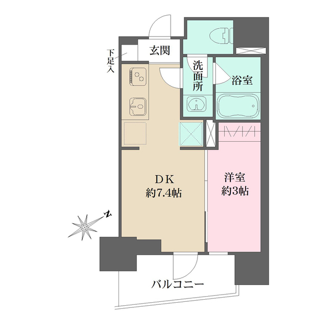 N-flats三ノ輪の間取り写真