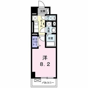 地下鉄東山線 上社駅 徒歩10分 6階建 築8年の間取り写真