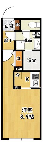 ADVANCE IWATAの間取り写真