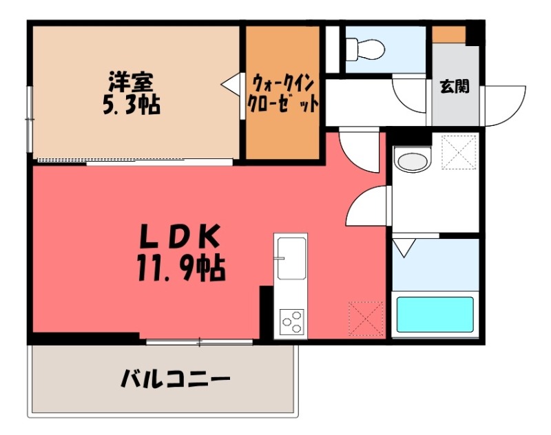 フェリーチェTAKASAKI IIの間取り写真