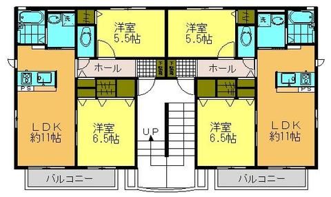 ヴィオレットガーデン A棟の間取り写真