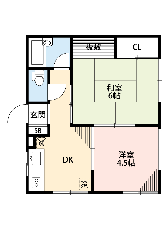 ハウス８８　Ｄ棟Ｄの間取り