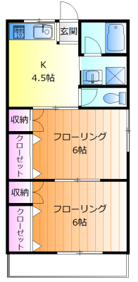 サンビレッジやよいの間取り