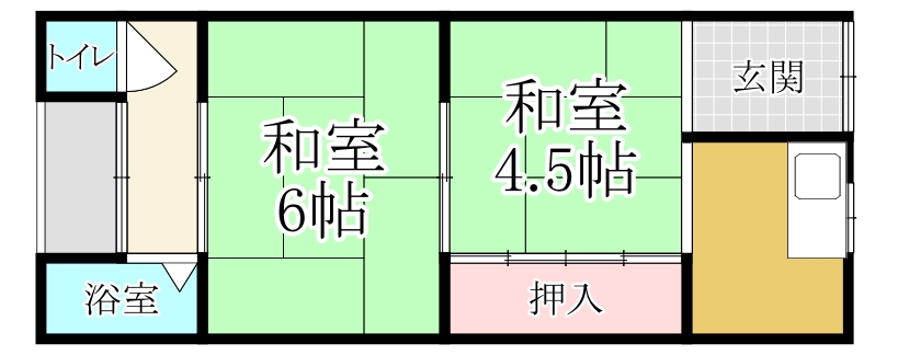 吉田ハイツの間取り