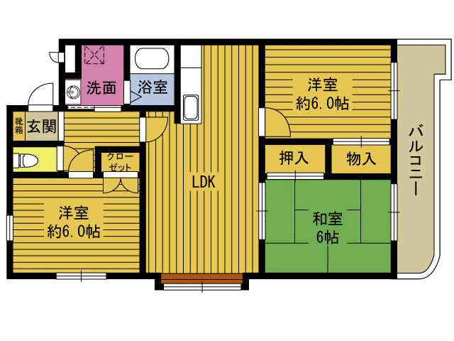 第１今井ビルの間取り