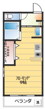 鹿児島市伊敷のマンションの間取り