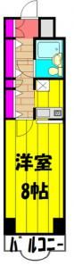 【小山市中央町のマンションの間取り】