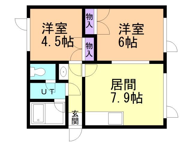 ハイツグリンサイド２の間取り